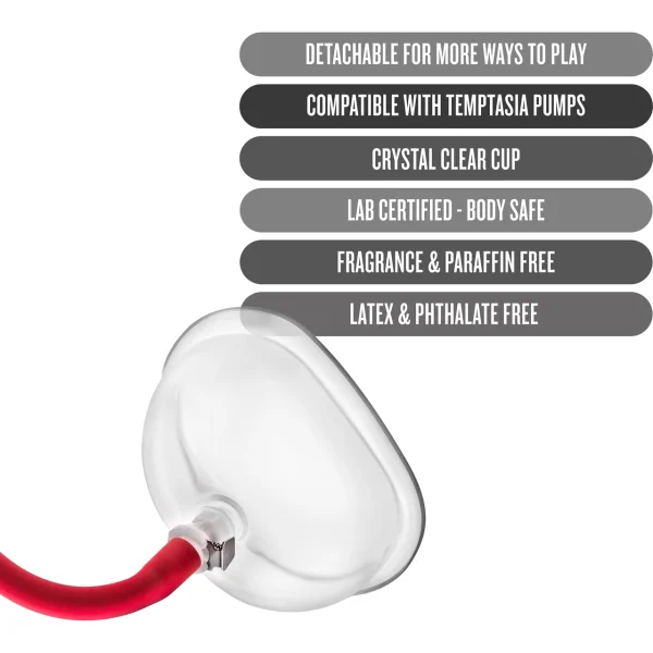 Blush Temptasia Vulva Cup Pumping Accessory