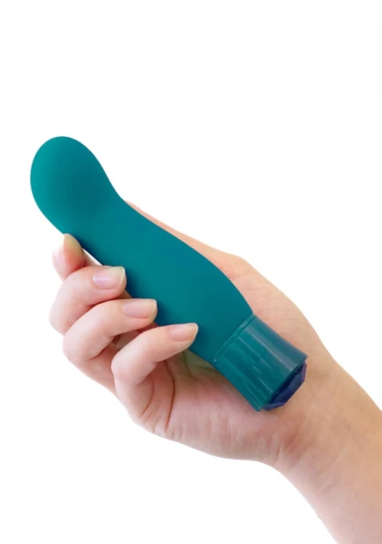 Oh My Gem Fierce Rechargeable Silicone Warming G-Spot Vibrator By Blush - Blue Topaz