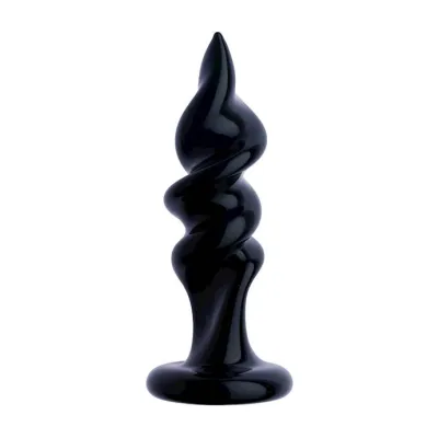 Lucent Corkscrew Glass Butt Plug