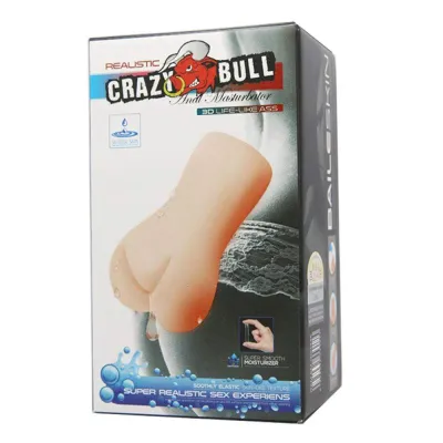 Crazy Bull No Lube Masturbator Sleeve Realistic Anal Skin Like Texture