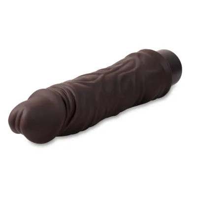 Dr Skin Silicone Dr David 8 Inch Vibrating Dildo Brown