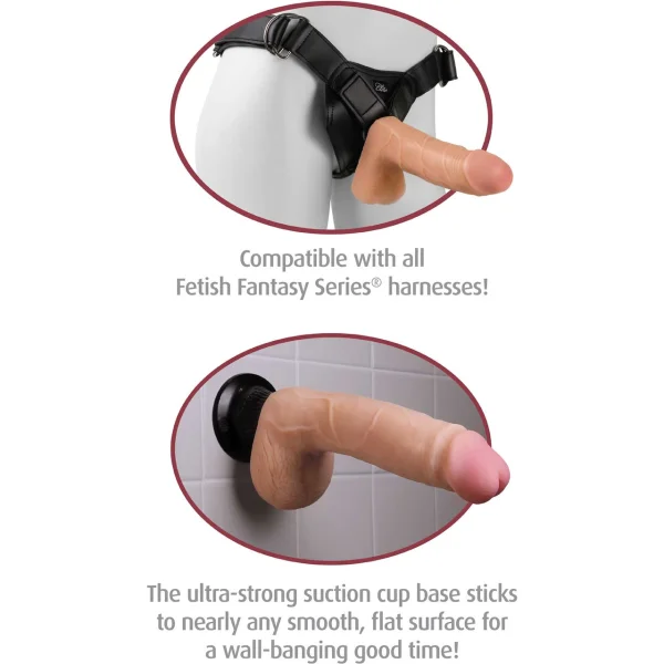Real Feel Deluxe No. 1 - 6.5" Suction Cup Vibrating Dildo