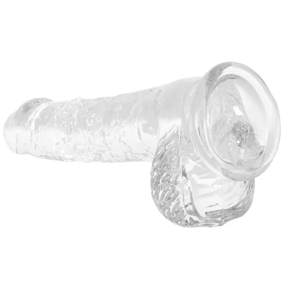 RealRock 6 Inch Transparent Realistic Crystal Clear Dildo