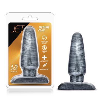 Jet Medium Plug Carbon Metallic Black Black