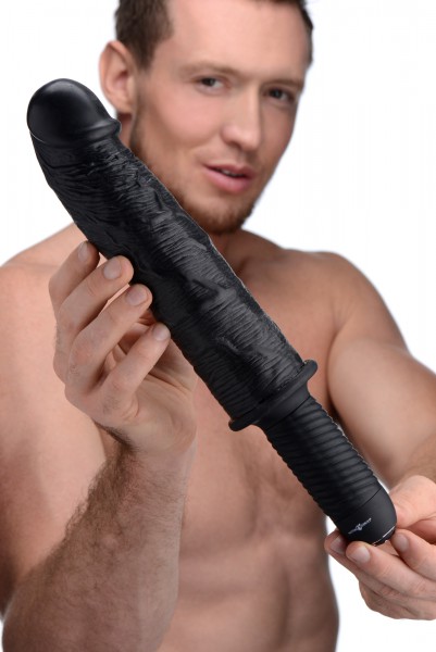 10" Vibrating Cock + Handle