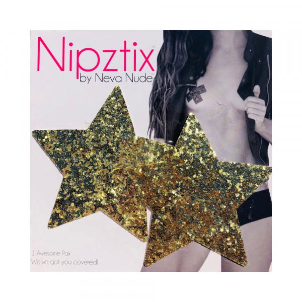 Neva Nude Pasty Star Super Chunky Glitter Gold