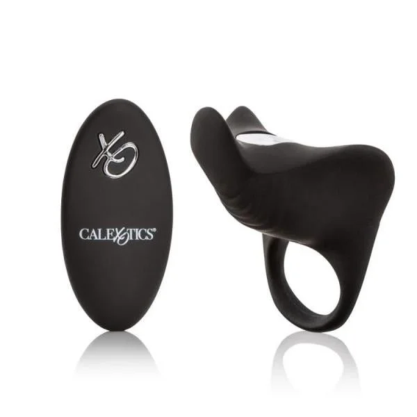 Silicone Rechargeable Remote Pleasurizer Ring Black — image 5 of 8