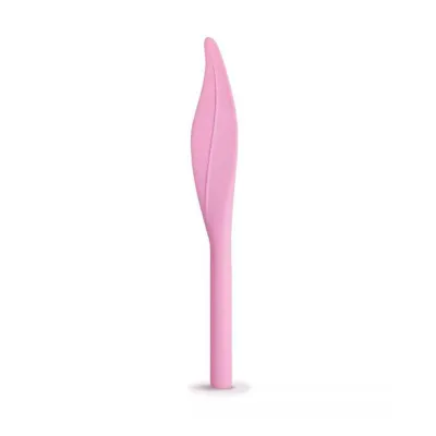 Plusone Vibrating Feather Tickler With Silky Blindfold Sash Pink 7 1 Inch