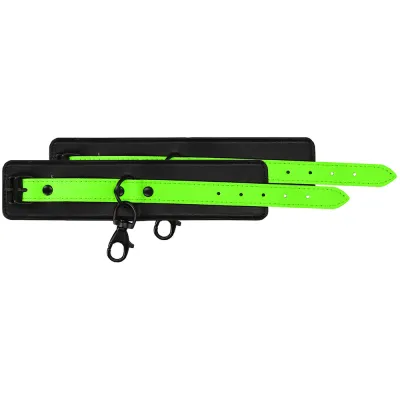 Ouch Glow Bondage Belt with Thigh and Wrist Cuffs