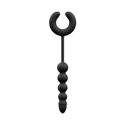 Didact Vibrating Butt Plug Cock Ring Black