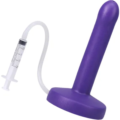 POP Slim Squirting Harness Compatible Silicone Dildo Indiglow