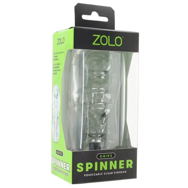 Gripz Spinner Squeezable Clear Stroker