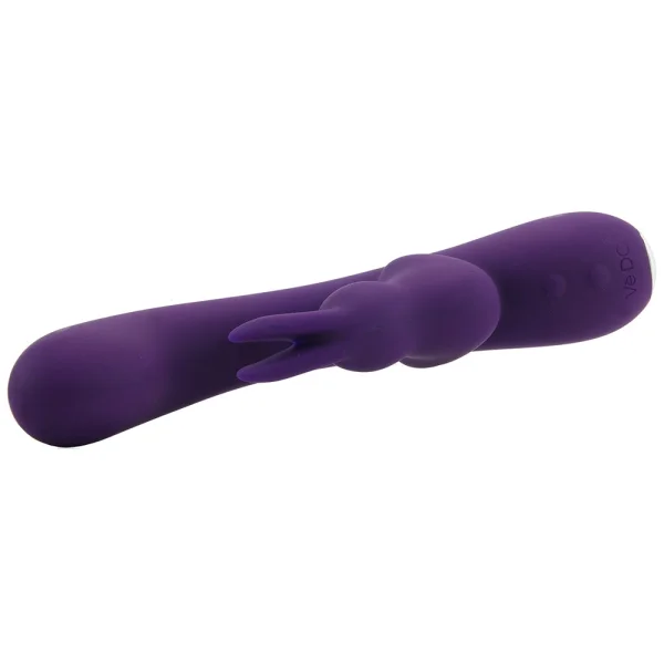 Kinky Bunny Plus 12 Function Rechargeable Silicone Rabbit Style Vibrator By VeDO - Purple