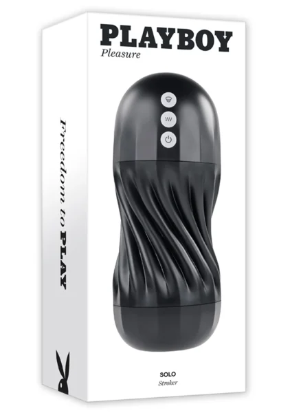 Playboy Pleasure Solo Stroker Rechargeable Textured Vibrating Penis Stroker