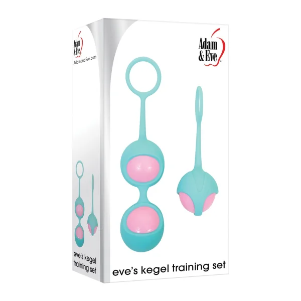 Adam & Eve Eve's Kegel Training Set - Pink/Teal