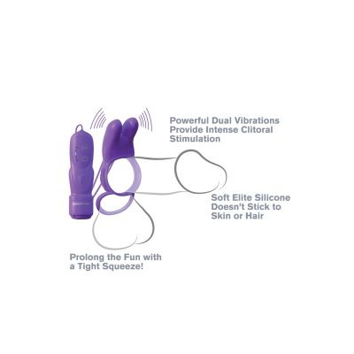 Twin Teazer Rabbit Ring Purple Best Rated Cock Ring
