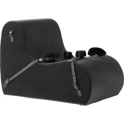 Liberator Beso Bondage Chair Valkyrie Edition With Microfiber Cuff Kit Black