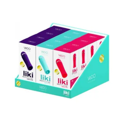 Vedo Liki Rechargeable Flicker Vibe 12 piece Display