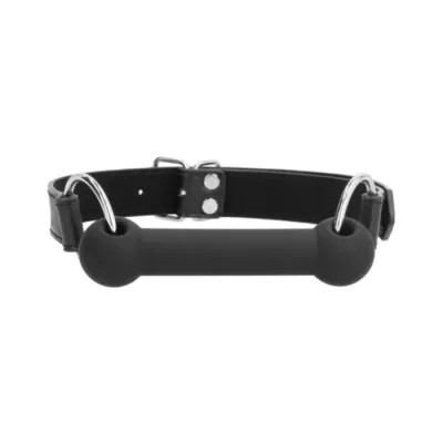 Ouch Silicone Bit Gag with Adjustable Bonded Leather Straps