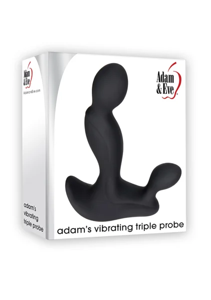 Adam & Eve Adam's Vibrating Triple Probe - Black