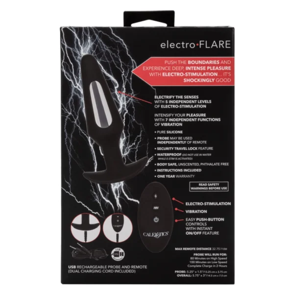 Wireless Electro-Stimulation Silicone Butt Plug