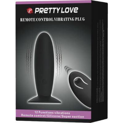 Remote Control Vibrating Plug Black