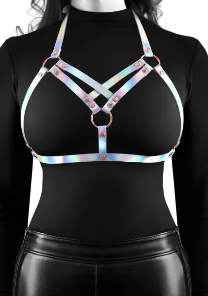 Cosmo Vamp Chest Harness Large / X-Large - Rainbow
