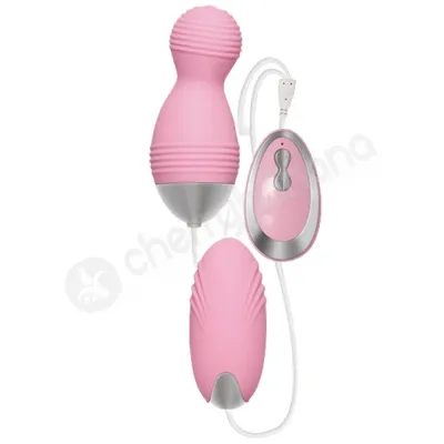 Adam Eve Double Play Pink Bullets With Wired Remote