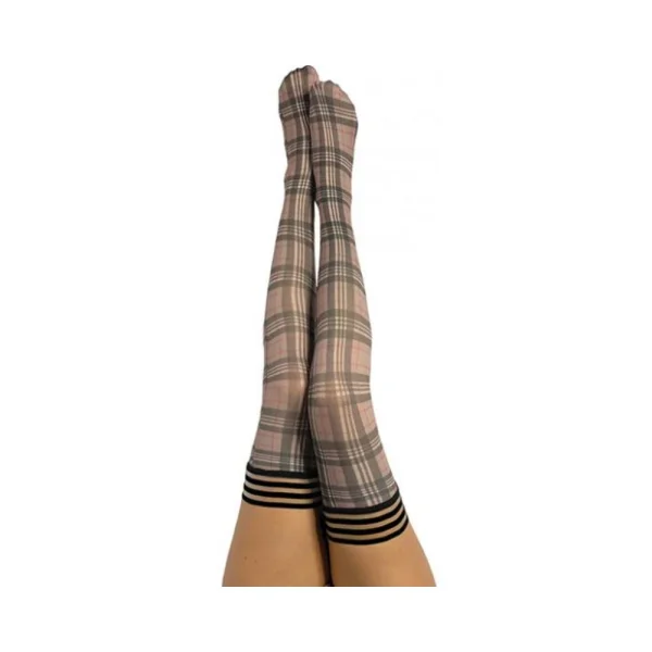 Kixies Lori Tan/grey Plaid - Size B