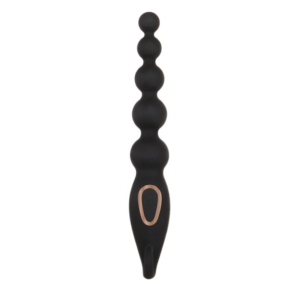 A&e Vibrating Anal Bead Stick Rechareable Silicone Black