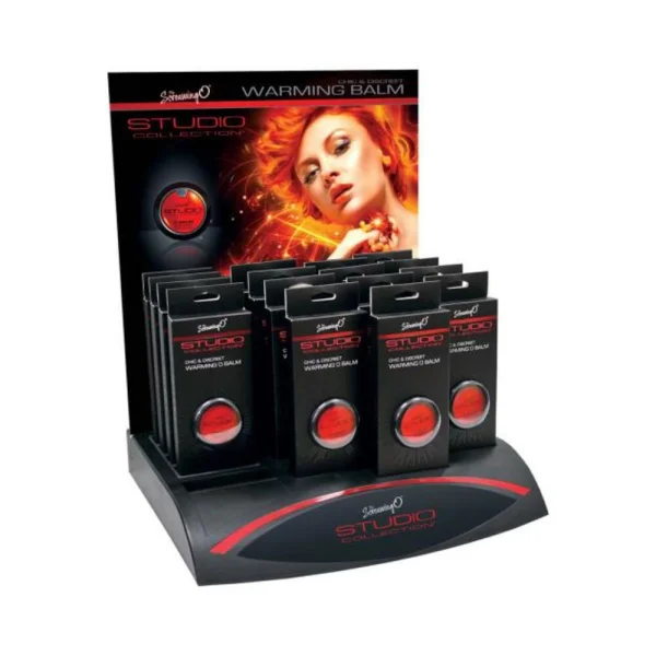 The Screaming O Studio Collection Warming O Balm 12 Piece Display