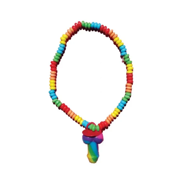 Rainbow Cock - Stretchy Candy Necklace