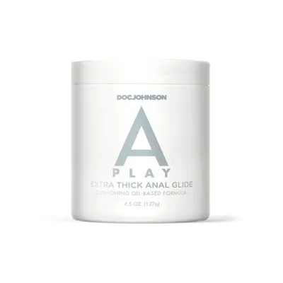 A play Extra Thick Anal Glide Cushioning Oil based Formula 4 5 Oz 127g
