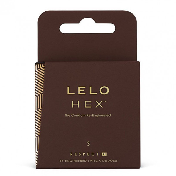 Lelo Hex XL Respect Condoms 3 Pack