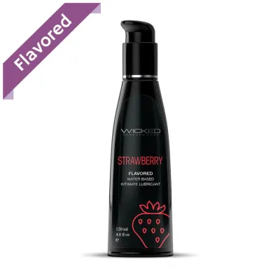 Wicked Aqua quot Strawberry quot Flavored Lubricant