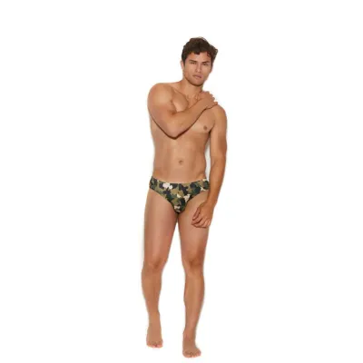 Men s Thong Back Brief Large xlarge Camouflage