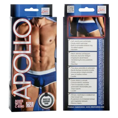 California Exotic Apollo Boxer with C Ring L XL Blue