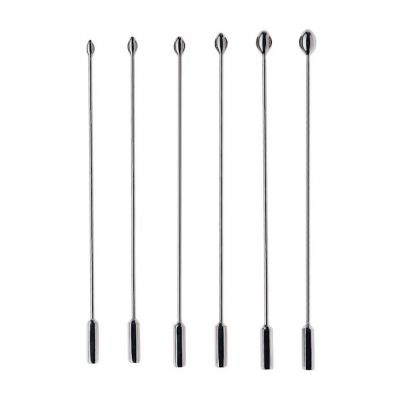 Kink Range Stainless Steel 6 Piece Penis Plug Set Silver