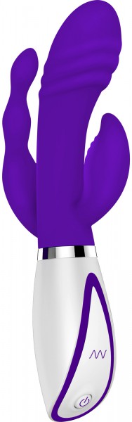 Disco Triple Play 8" Rabbit Vibrator