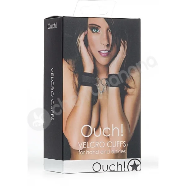 Ouch Black Velcro Cuffs