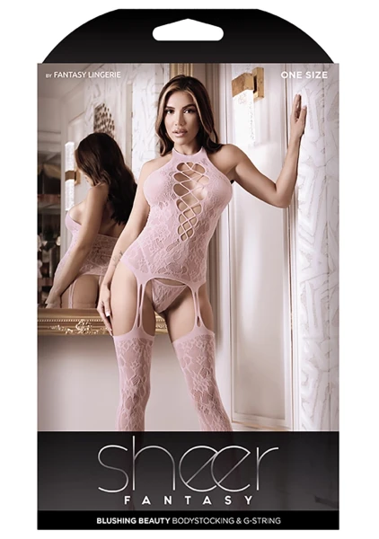 Blushing Beauty Bodystocking and G-String — image 6 of 6