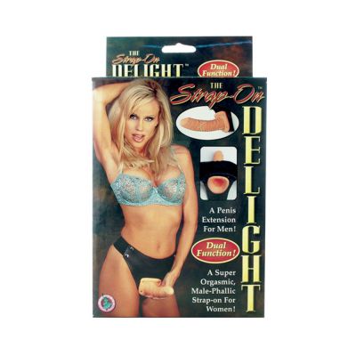 The Strap On Delight Hollow Extension Beige