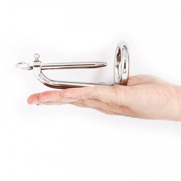 Torment Chastity Ring with Urethral Sound - 10cm — image 4 of 4