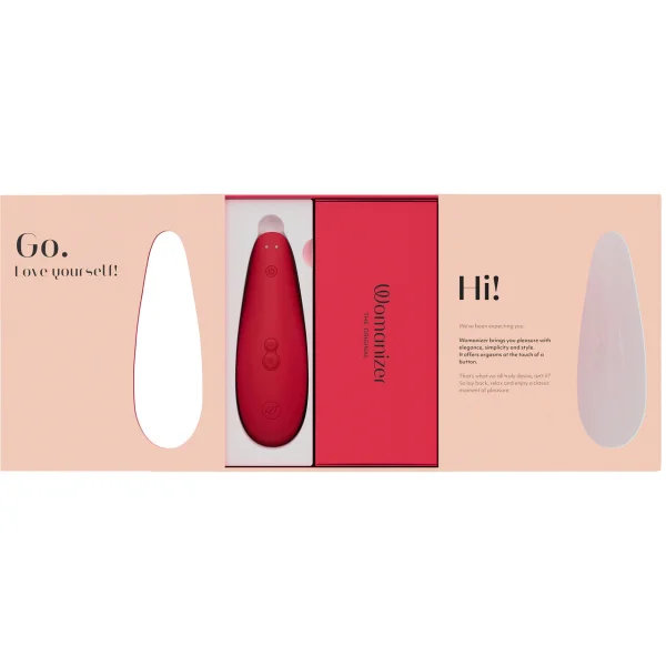 Womanizer Marilyn Monroe Special Edition Pleasure Air Clitoral Stimulator - Vivid Red