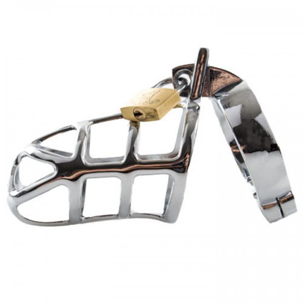 Torment Stainless Steel Gladiator Chastity Cage