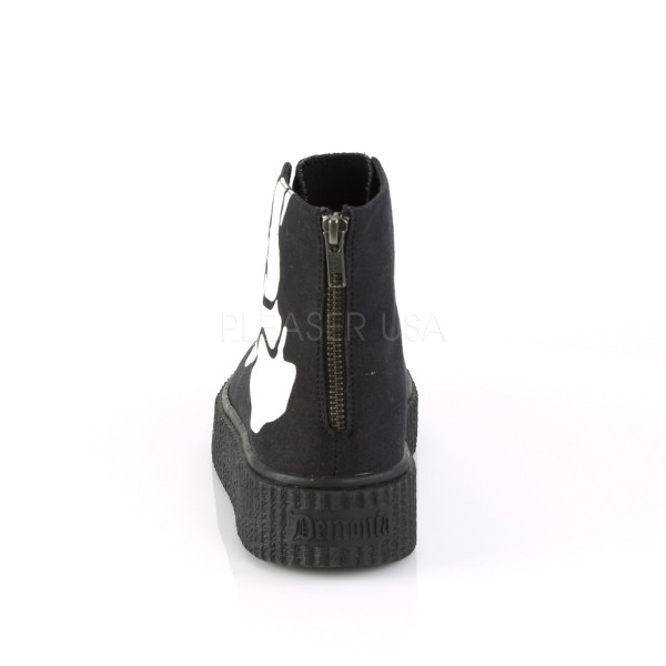 1 1/2 inches PF Round Toe Lace-Up Front High Top Creeper Sneaker — image 8 of 16
