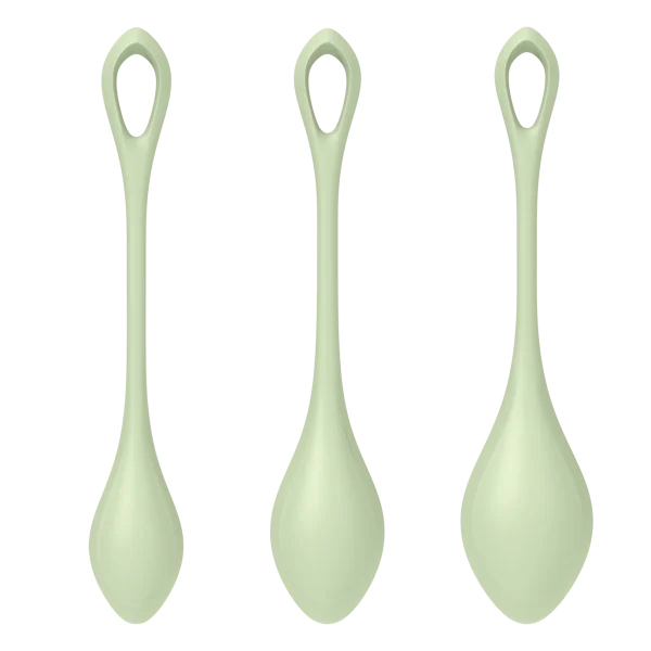 Satisfyer Yoni Power Balls 2 Green 3 Pc Set