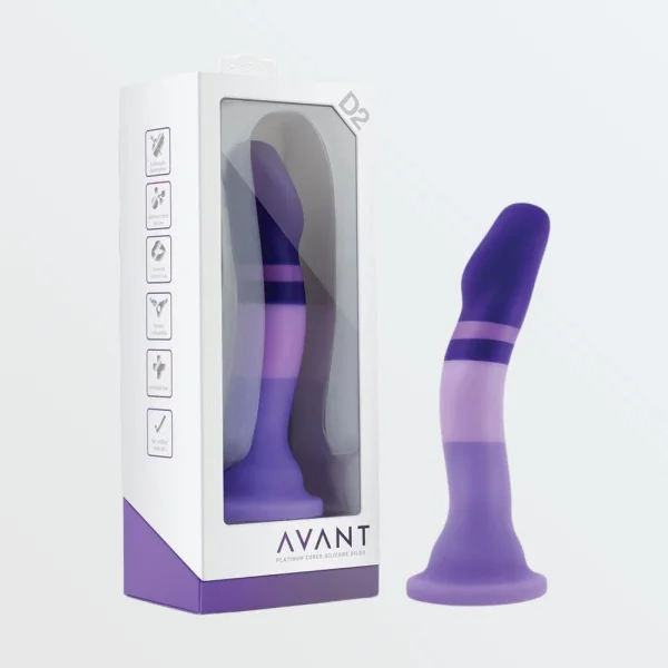 Avant D2 Purple Rain G-Spot Silicone Dildo