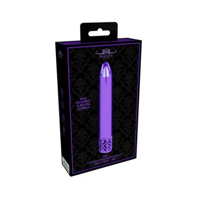 Royal Gems Shiny Abs Rechargeable Bullet Purple