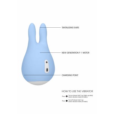 Clitoral Stimulator Sugar Bunny Blue Best Silicone Sex Toys